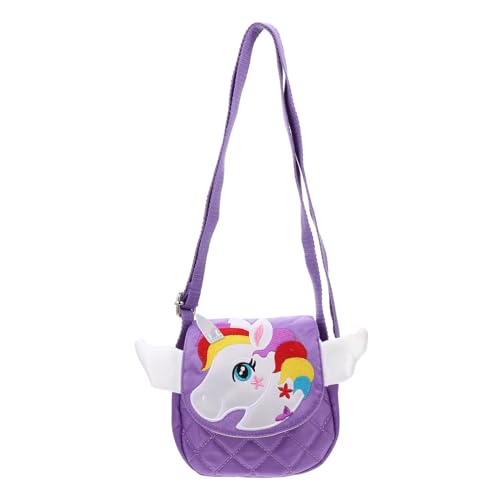 CONGARTENO Einhorn Crossbody Tasche Für Kleinkinder Cartoon Design Umhängetasche Für Mädchen Aus Hochwertigen Materialien Kompakt Und Tragbar Für Einkaufen Spazierengehen Und Partys von CONGARTENO