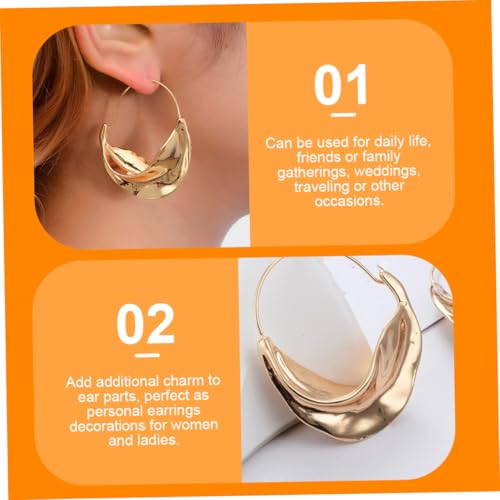 CONGARTENO Unregelmäßige Dangle Ohrringe Damen Industrial Ohrschmuck Metall Blütenkorb Statement Creolen für Alltag Party Hochzeit von CONGARTENO