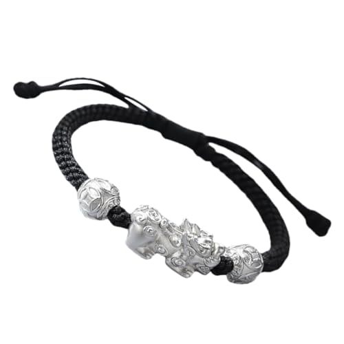 CONGARTENO Verstellbares Chinesisches Glücksarmband mit Anhänger Handgeflochtenes Herren Armband Symbolisiert Wohlstand und Glück Geburtstagsgeschenk für Freund Tragbar von CONGARTENO