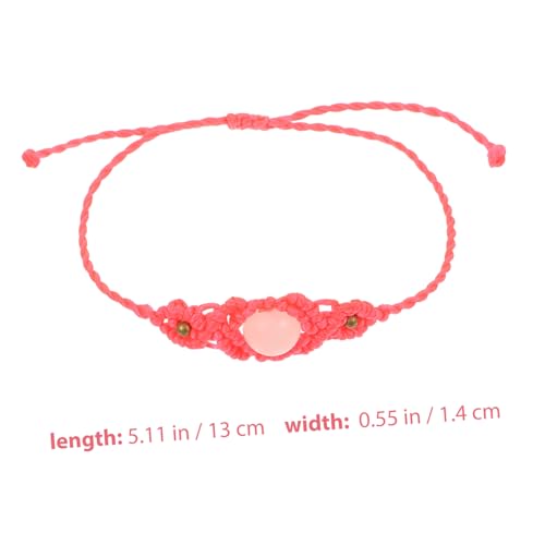CONGARTENO Verstellbares Handgefertigtes Armband aus Gewachstem Seil mit Stein Robustes Unisex Wickelarmband und Fußkettchen Verstellbar für Damen und Herren Modisches Vintage Design von CONGARTENO