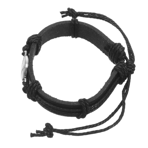 CONGARTENO Verstellbares Schwarzes Baseball armband aus Kunstleder und Legierung Handgefertigtes Sport schmuckstück für Party mitgebsel Alltag und Geschenk Geeignet für Geburtstagsfeiern und von CONGARTENO