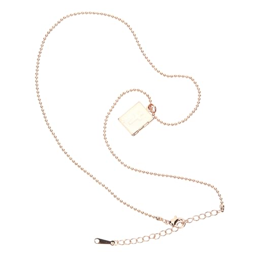CONGARTENO Vintage Bibel Foto Medaillon Halskette Damen Schmuck Rosegold Quadratisch Bilderanhänger für Geburtstag Valentinstag von CONGARTENO