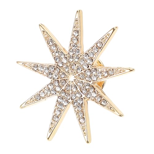 CONGARTENO Vintage Brosche Stern Six pointed Star aus Langlebiger Legierung mit Funkelnden Strasssteinen Handgefertigt Eleganter Retro anstecker für Damenkleidung Modisches Accessoire für von CONGARTENO