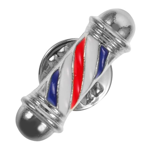 CONGARTENO Vintage Friseurbrosche aus Langlebiger Legierung Emaillierte Lapel Pin als Klarer Identifikationsbadge für Herren und Damen Modisches Friseurladen Accessoire Silber CONGARTENO Vintage Friseurbrosche aus Langlebiger Legierung Emaillierte Lapel Pin als Klarer Identifikationsbadge für Herren und Damen Modisches Friseurladen Accessoire Silber von CONGARTENO