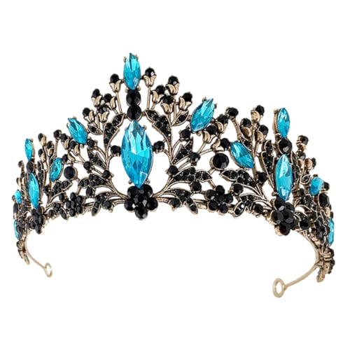 CONGARTENO Vintage Stil Leichter Strass Hochzeitschmuck Kompakte Damen Tiara für Hochzeit Party Ball und Festliche Anlässe Tragbares Braut Haaraccessoire von CONGARTENO