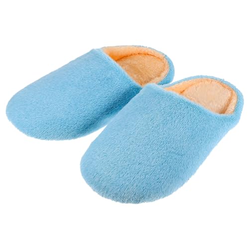 CONGARTENO Warme Flauschige Hausschuhe mit Weicher Baumwollpolsterung Rutschfest und Geräuscharm Unisex Hauspantoffeln für Damen und Herren für Winter und Indoor Nutzung von CONGARTENO