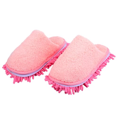 CONGARTENO Warme Hausschuhe Damen Innenbereich Kuschelige Winter Slipper mit Weichem Futter Gemütliche Hausschuhe für Zuhause Hotel und Alltag Leicht Bequem Größenmittel Rosa von CONGARTENO