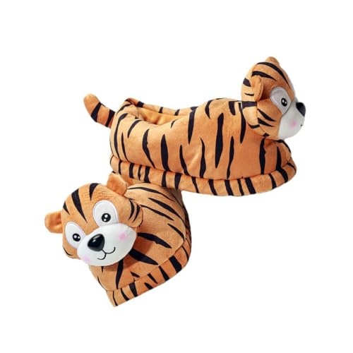 CONGARTENO Warme Rutsch Hausschuhe Damen und Herren Flauschige Tier Design Pantoffeln mit Dickem Baumwollfutter Bequeme Rutschfeste Slipper für Leicht und Atmungsaktiv von CONGARTENO