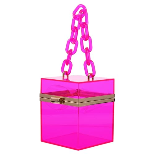 CONGARTENO Wasserdichte Transparente Schultertasche Quadratisch Modisch Jelly Pouch mit Stylischem Schulterriemen Praktische Umhängetasche für Alltag Party und Freizeit Vielseitig Verwendbar von CONGARTENO