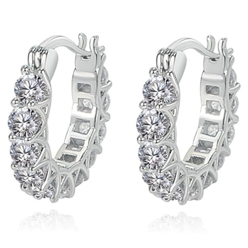 CONGARTENO Zircon Ohrhänger Klein U Förmig Leicht Funkelnd Damen Schmuck Modisch Eleganter Schmuck für Alltag und von CONGARTENO