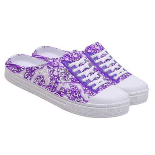 CONGARTENO rutschfeste Damen Strandschuhe mit Hohlem Design Leichte Atmungsaktive Badeschlappen für Garten Pool und Outdoor Flexible Sohlen Bequeme Sommerschuhe von CONGARTENO