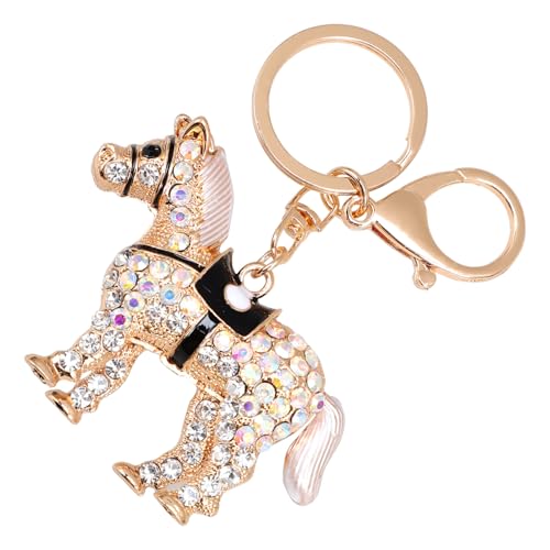 CONGARTENO Pferdeform Schlüsselanhänger Funkelndem Strass Dekorativer Für Taschen Und Schlüssel Langlebig Und Stilvoll Perfektes Für Pferdeliebhaber von CONGARTENO