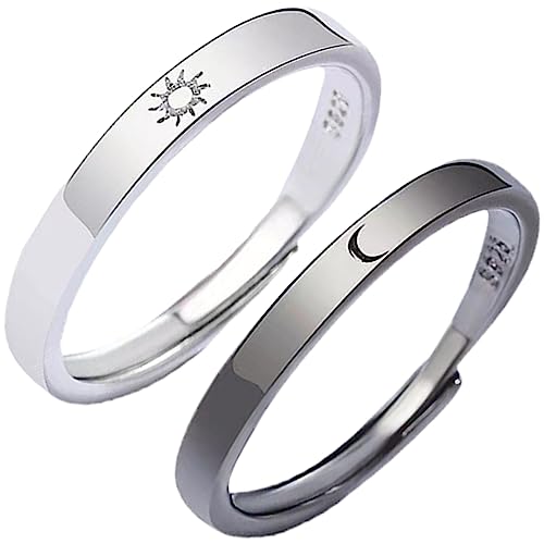 CONGARTENO und Mond Ringe für Verstellbare Eheringe mit und Mond Stilvolle Schmuckstücke für Verlobung und Hochzeit Leicht und Kratzfest CONGARTENO und Mond Ringe für Verstellbare Eheringe mit und Mond Stilvolle Schmuckstücke für Verlobung und Hochzeit Leicht und Kratzfest von CONGARTENO