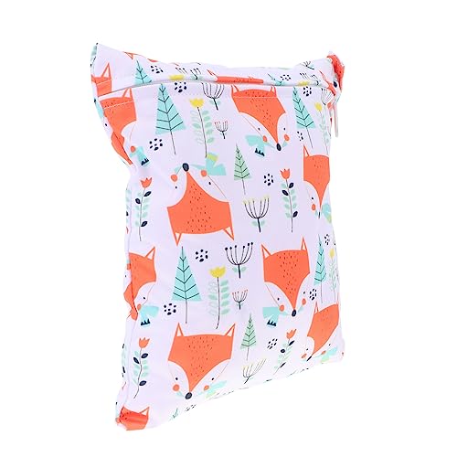 CONGARTENO wasserdichte Windelaufbewahrungstasche Wiederverwendbarer Windelbeutel mit Feucht Trockenfach Atmungsaktives TPU Material Praktischer Organizer für Babywindeln von CONGARTENO