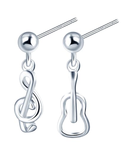 CONILOK Musik Ohrringe Silber 925 Stecker Ohrstecker Ohrhänger Silber Gitarre Noten Damen Ohrring Kleine Geschenke für Frauen Mädchen Freundin Mutter Geburtstag Hochzeit Weihnachtstag Valentinstag CONILOK Musik Ohrringe Silber 925 Stecker Ohrstecker Ohrhänger Silber Gitarre Noten Damen Ohrring Kleine Geschenke für Frauen Mädchen Freundin Mutter Geburtstag Hochzeit Weihnachtstag Valentinstag von CONILOK