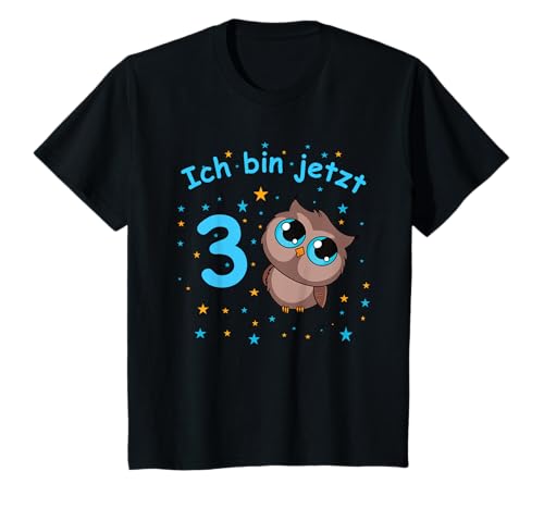 Kinder 3. Geburtstag Junge Eule T-Shirt Kinder 3. Geburtstag Junge Eule T-Shirt von CONLEE