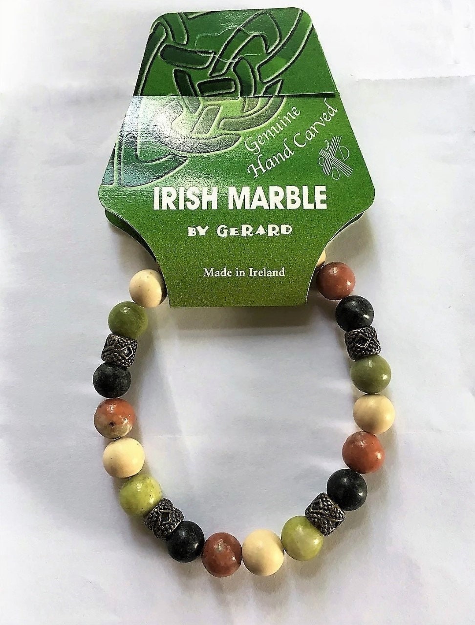 Echtes Marmor Von Irland | 4 Provinz Stretch Armband Garantiert Irisch von CONNEMARASHOP