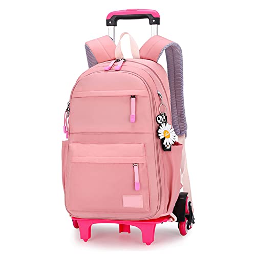 CONSIELI Trolley Schultaschen Rucksack Kinder Rollen Schultasche Trolley Tasche Schulrucksack mit Rädern für Mädchen Junge von CONSIELI