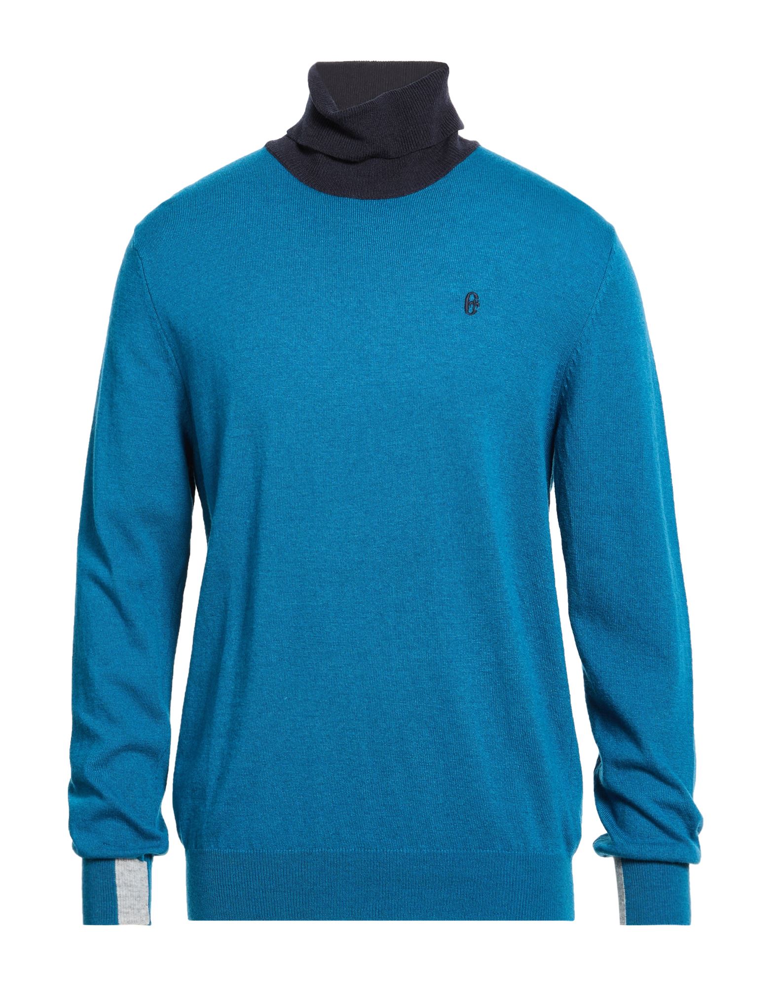 CONTE OF FLORENCE Rollkragenpullover Herren Aquamarin von CONTE OF FLORENCE