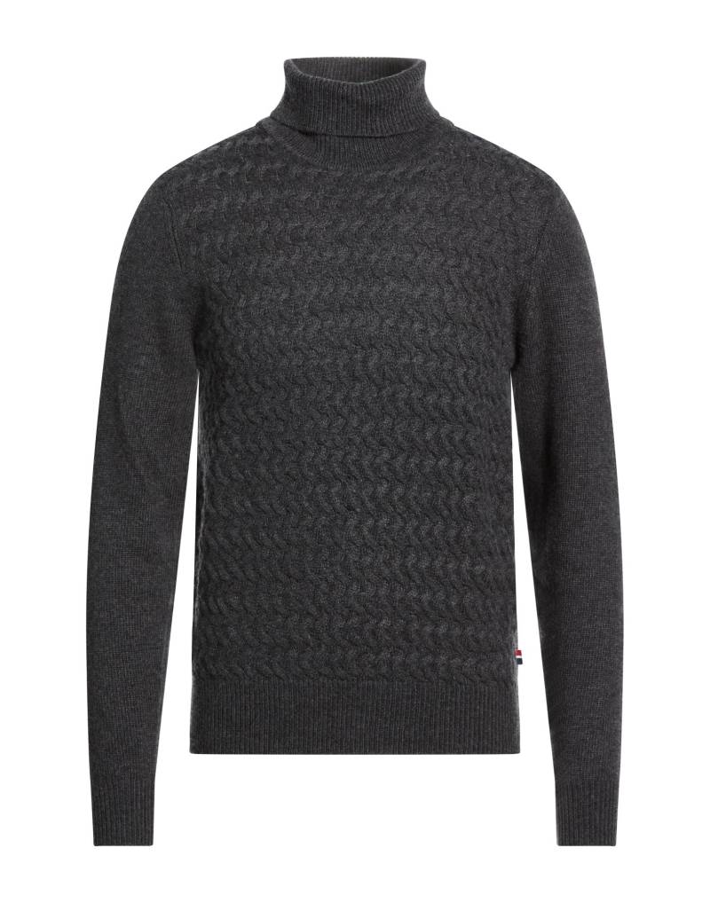CONTE OF FLORENCE Rollkragenpullover Herren Braungrau von CONTE OF FLORENCE