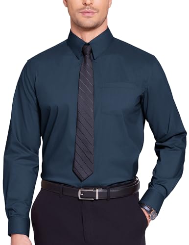 COOFANDY Business Hemd Herren Hemd Langarm Anzug Hemd Herrenhemd mit Knöpfen Oberhemd Freizeithemden Hochzeitshemd Anzughemd Businesshemd Button Down Hemd Navy Blau M COOFANDY Business Hemd Herren Hemd Langarm Anzug Hemd Herrenhemd mit Knöpfen Oberhemd Freizeithemden Hochzeitshemd Anzughemd Businesshemd Button Down Hemd Navy Blau M von COOFANDY
