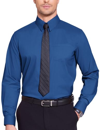 COOFANDY Hemden Herren Langarm Business Hemd Herrenhemd Anzughemd Oberhemden Freizeithemd Hochzeithemd Regular Fit Hemd Businesshemd Dunkelblau M COOFANDY Hemden Herren Langarm Business Hemd Herrenhemd Anzughemd Oberhemden Freizeithemd Hochzeithemd Regular Fit Hemd Businesshemd Dunkelblau M von COOFANDY