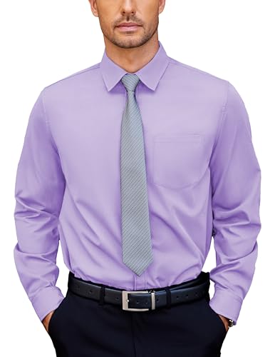 COOFANDY Herren Hemd Langarm Freizeithemd Businesshemden Für Herren Anzug Hemd Regular Fit Herrenhemden Langarm Mit Brusttasche Elegant Helles Lila XXXL COOFANDY Herren Hemd Langarm Freizeithemd Businesshemden Für Herren Anzug Hemd Regular Fit Herrenhemden Langarm Mit Brusttasche Elegant Helles Lila XXXL von COOFANDY