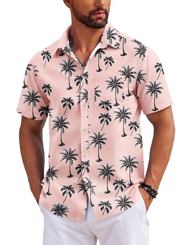 COOFANDY Hawaiihemd Herren Kurzarm Sommerhemd Urlaub Casual Hawaii-Print Blumenmuster Strandhemd mit Tasche SP41 XXL COOFANDY Hawaiihemd Herren Kurzarm Sommerhemd Urlaub Casual Hawaii-Print Blumenmuster Strandhemd mit Tasche SP41 XXL von COOFANDY