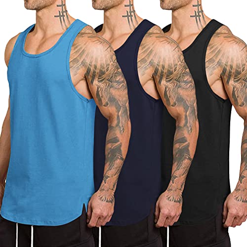 COOFANDY Herren Tanktop Tankshirt Ärmelloses Fitness Shirt Training Achselshirt Unterhemd Fitness Sleeveless PAT7 M von COOFANDY