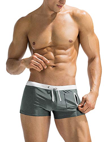 COOFANDY Herren Badehose Badehose Badeshorts Boardshort mit Reißverschlusstasche - - X-Large von COOFANDY