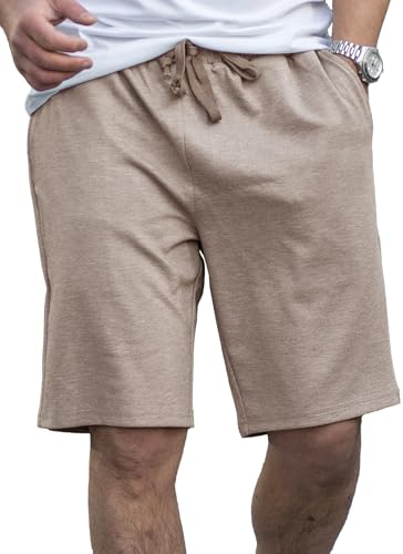 COOFANDY Herren Kurz Jogginghose Sport Shorts mit Gummizug Taschen Sekt XXL von COOFANDY