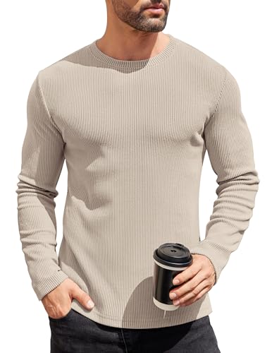 COOFANDY Herren Pullover Strickpullover mit Rundhals Slim Fit Casual Leicht Winterpullover Basic Männer Feinstrick Pullover Pulli COOFANDY Herren Pullover Strickpullover mit Rundhals Slim Fit Casual Leicht Winterpullover Basic Männer Feinstrick Pullover Pulli von COOFANDY