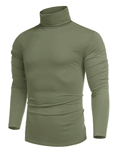 COOFANDY Herren Rollkragen Pullover Longsleeve Unterziehrolli Turtleneck Langarm Pulli ArmyGreen XL COOFANDY Herren Rollkragen Pullover Longsleeve Unterziehrolli Turtleneck Langarm Pulli ArmyGreen XL von COOFANDY
