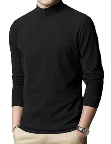 COOFANDY Pullover Herren Rollkragenpullover Rolli Langarm Feinstrickpullover Slim Fit Winterpullover Warm Langarmshirt Business Casual Pullover Schwarz M COOFANDY Pullover Herren Rollkragenpullover Rolli Langarm Feinstrickpullover Slim Fit Winterpullover Warm Langarmshirt Business Casual Pullover Schwarz M von COOFANDY
