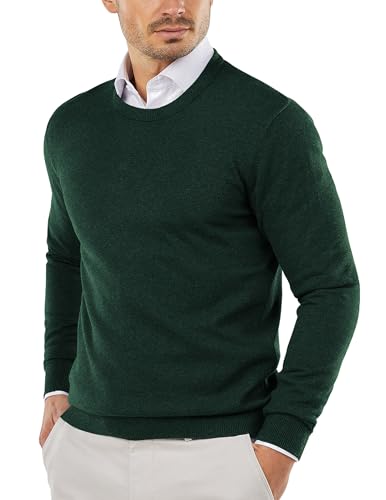 COOFANDY Pullover Herren Rundhals Strickpullover Feinstrick Basic Pulli Business Sweater Strick Dünner Sweatshirt Grün XXL COOFANDY Pullover Herren Rundhals Strickpullover Feinstrick Basic Pulli Business Sweater Strick Dünner Sweatshirt Grün XXL von COOFANDY