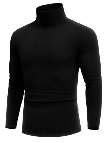 COOFANDY Rollkragenpullover Herren Rollkragenshirt Herren Schwarzer Regualr Fit Turtleneck Pullover Rolli Winter Schwarz L COOFANDY Rollkragenpullover Herren Rollkragenshirt Herren Schwarzer Regualr Fit Turtleneck Pullover Rolli Winter Schwarz L von COOFANDY