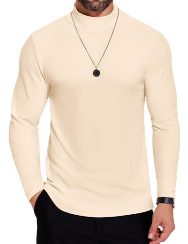 COOFANDY Rollkragenshirt Herren Rollkragenpullover Langarmshirt Rolli Herrenrolli Unterzieh Pullover Basic Sweater Rollkragenpulli Casual Sweatshirt Hellbraun XXL COOFANDY Rollkragenshirt Herren Rollkragenpullover Langarmshirt Rolli Herrenrolli Unterzieh Pullover Basic Sweater Rollkragenpulli Casual Sweatshirt Hellbraun XXL von COOFANDY