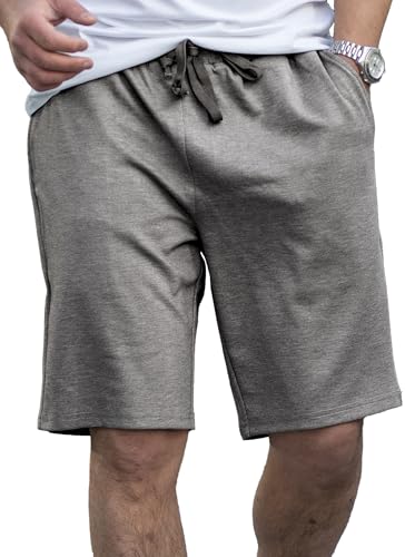 COOFANDY Grau Kurze Hose Herren Sommer Sportshorts Leicht Shorts mit Gummizug M von COOFANDY