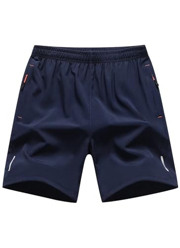 COOFANDY Sport Short Herren Sommer Kurze Hosen Schnelltrocknende Laufshorts Fitness Training Sporthose mit Tasch Navy Blau M von COOFANDY