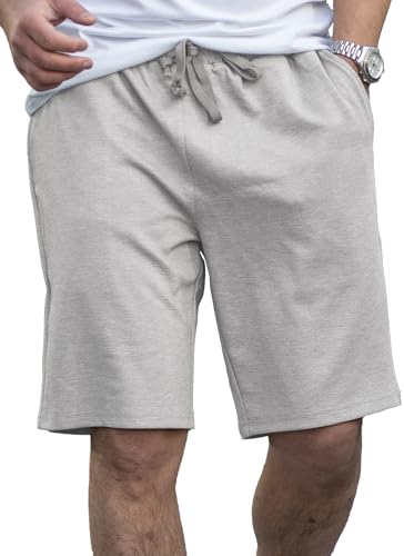 COOFANDY Sportshorts Kurz für Herren Sommershorts Leicht Sweatshorts Hell Grau M von COOFANDY
