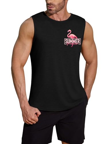 COOFANDY Tank Top Herren Gym Printed Flamingo Bodybuilding Shirts Ärmellose Muskelshirts Männer Sleeveless Workout Tankshirt Schwarz-Flamingo M COOFANDY Tank Top Herren Gym Printed Flamingo Bodybuilding Shirts Ärmellose Muskelshirts Männer Sleeveless Workout Tankshirt Schwarz-Flamingo M von COOFANDY