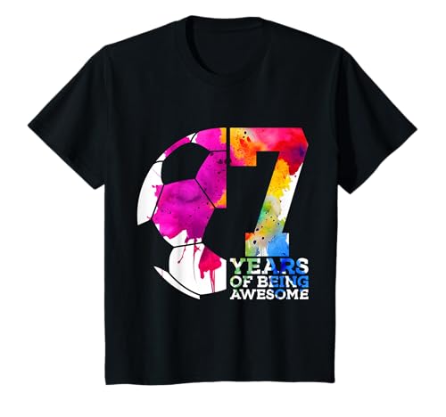 Kinder 7 YEARS OF BEING AWESOME FUßBALL 7. GEBURTSTAG T-Shirt Kinder 7 YEARS OF BEING AWESOME FUßBALL 7. GEBURTSTAG T-Shirt von COOL SOCCER DESIGNS AND OUTFITS