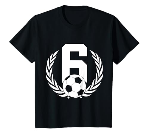 Kinder NUMMER 6 JAHRE FUßBALL 6. GEBURTSTAG T-Shirt Kinder NUMMER 6 JAHRE FUßBALL 6. GEBURTSTAG T-Shirt von COOL SOCCER DESIGNS AND OUTFITS