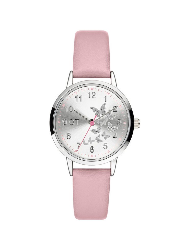 COOL TIME Quarzuhr The Cool Butterfly CT-0008-LQ, Armbanduhr, Kinderuhr, Mädchen, analog von COOL TIME