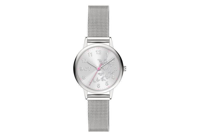 COOL TIME Quarzuhr The Cool Butterfly CT-0014-MQ, Armbanduhr, Edelstahlarmband, Kinderuhr, Mädchen, analog von COOL TIME