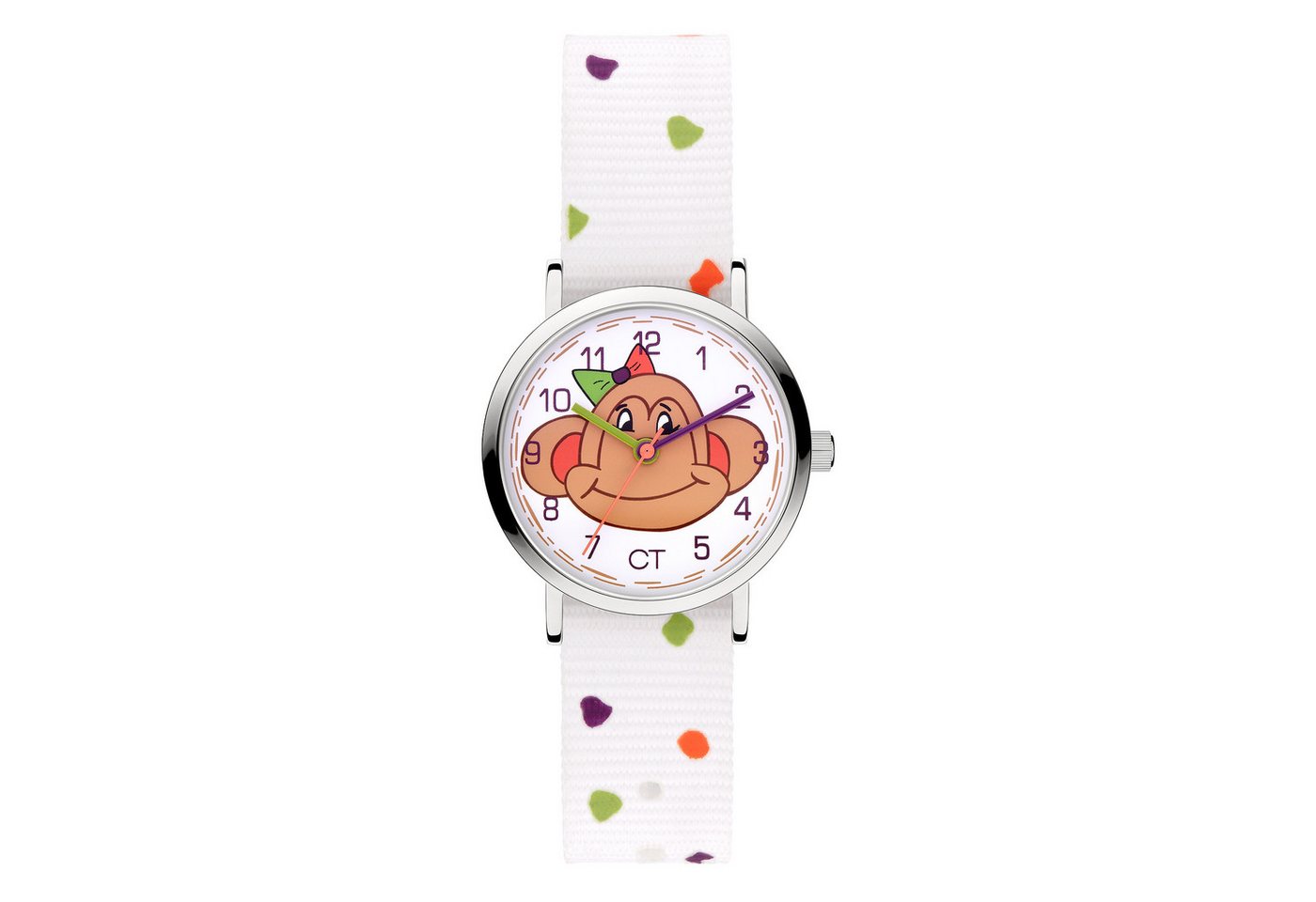 COOL TIME Quarzuhr The Cool Monkey CT-0034-LQ, Armbanduhr, Kinderuhr, Mädchen, analog von COOL TIME