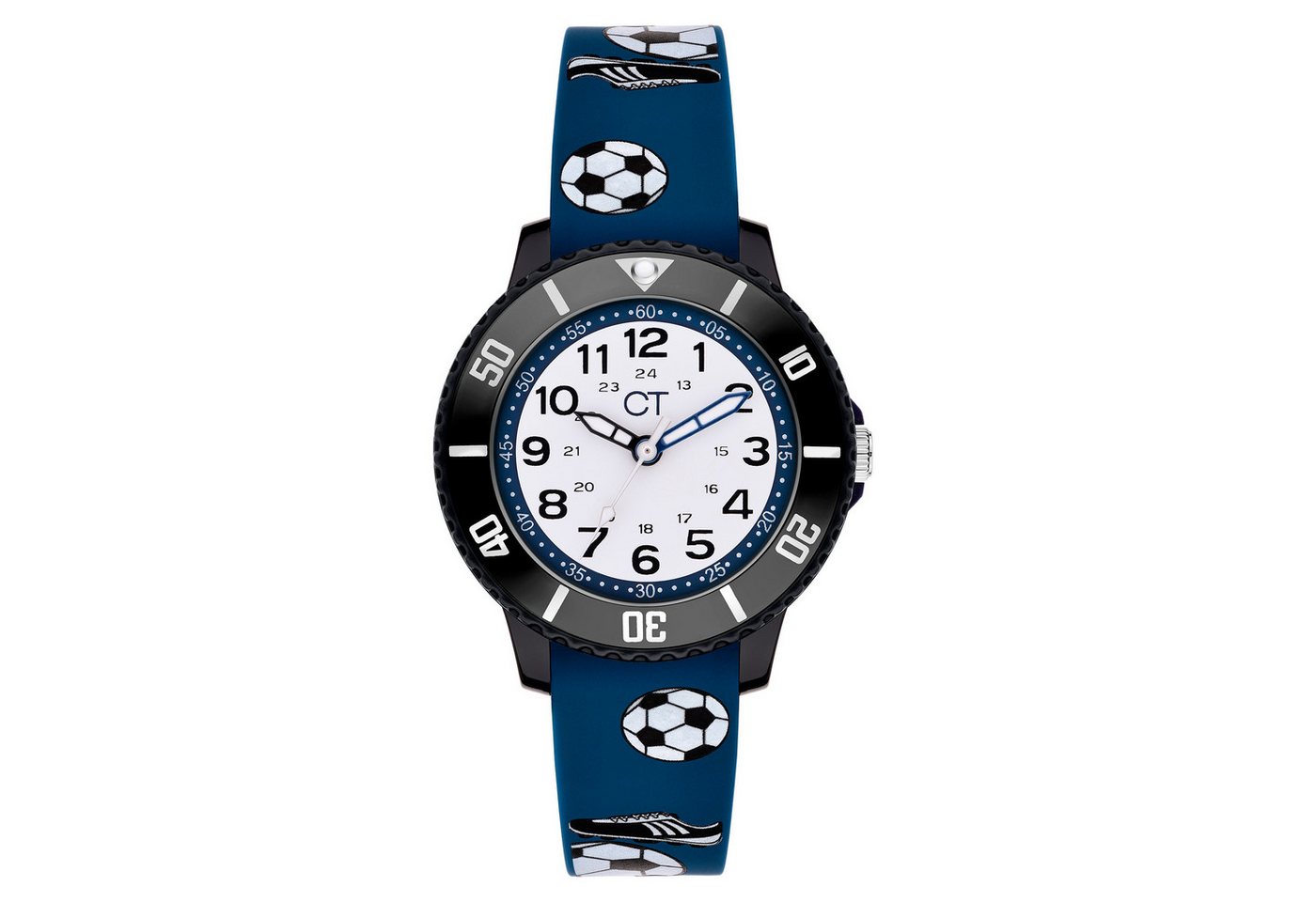 COOL TIME Quarzuhr The Cool New Soccer CT-0056-PQ, Armbanduhr, Silikonarmband, Kinderuhr, Junge, analog von COOL TIME