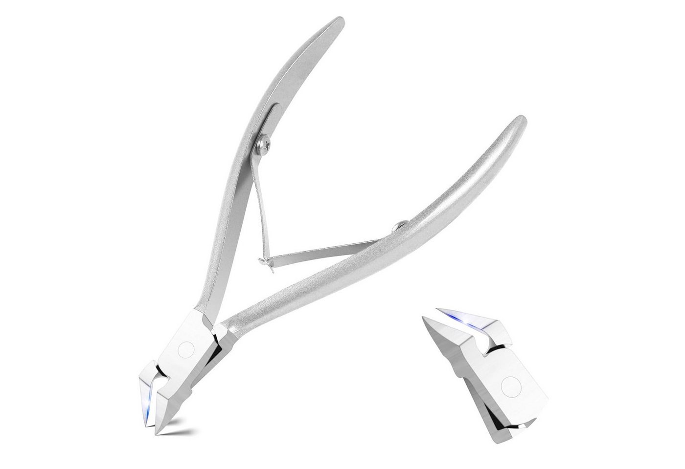 COOL-i ® Nagelzange Profi Nagelzange aus Edelstahl – Präzisions-Fußnagelschere, für eingewachsene Zehennägel mit rutschfestem Griff von COOL-i ®