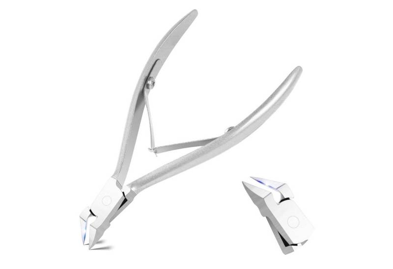 COOL-i ® Nagelzange Profi Nagelzange aus Edelstahl – Präzisions-Fußnagelschere, für eingewachsene Zehennägel mit rutschfestem Griff von COOL-i ®