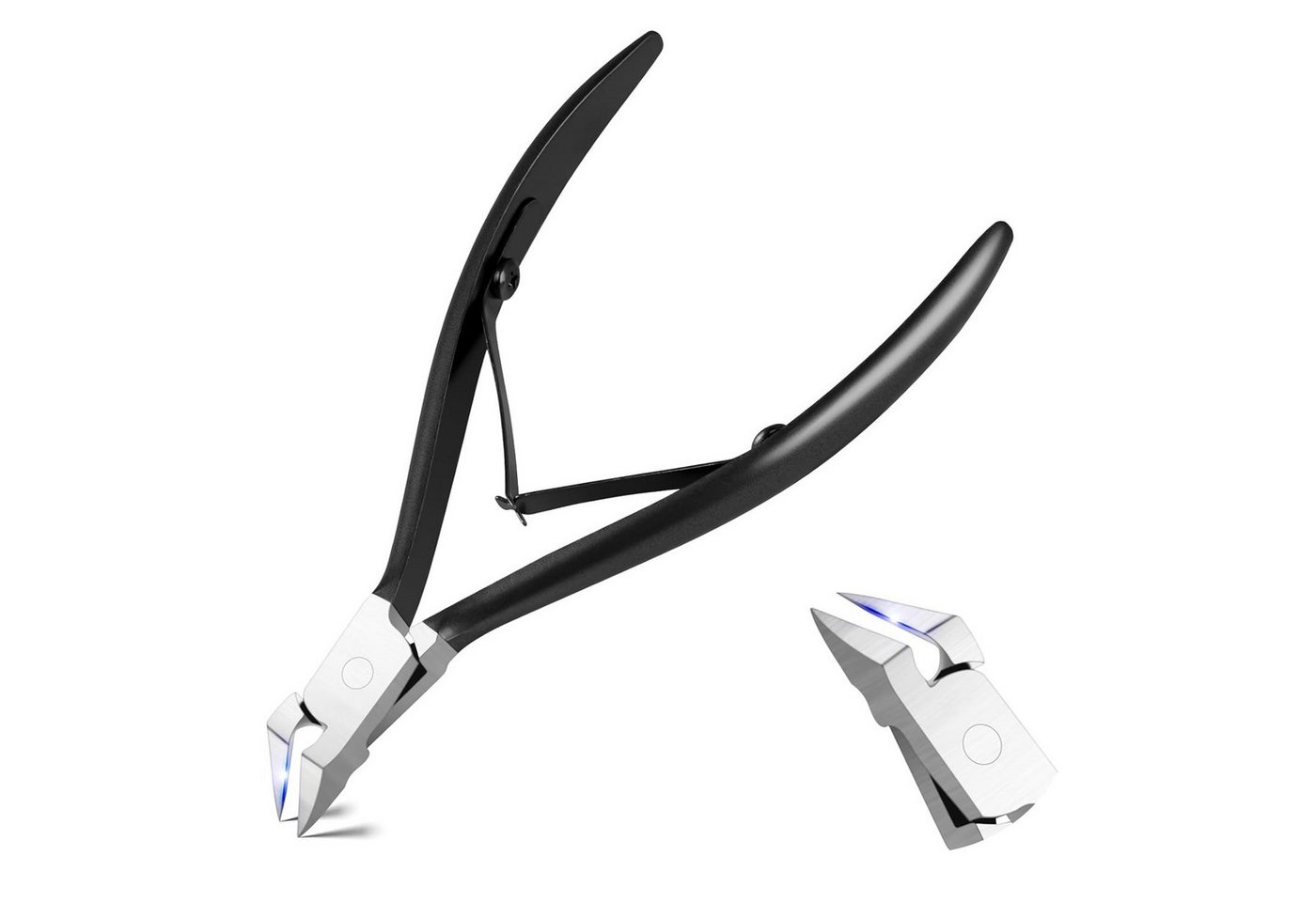 COOL-i ® Nagelzange Profi Nagelzange aus Edelstahl – Präzisions-Fußnagelschere, für eingewachsene Zehennägel mit rutschfestem Griff von COOL-i ®